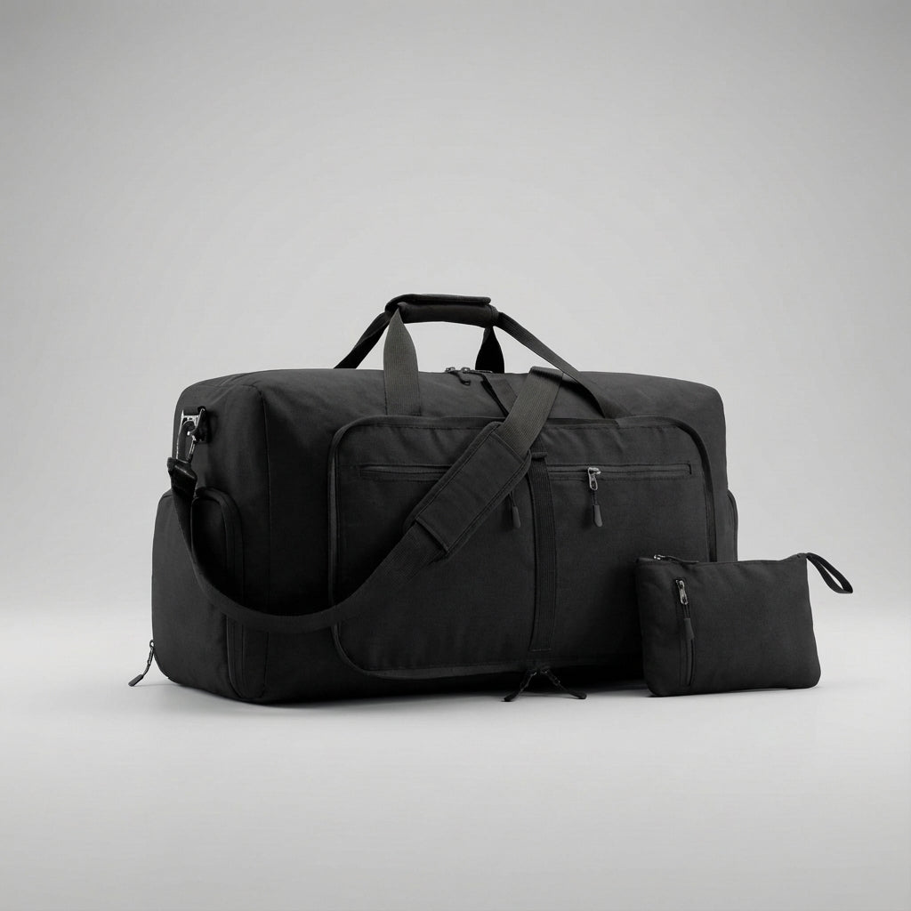 Ruime opvouwbare reistas, perfecte lichtgewicht bagage voor langere vakanties of sportactiviteiten.