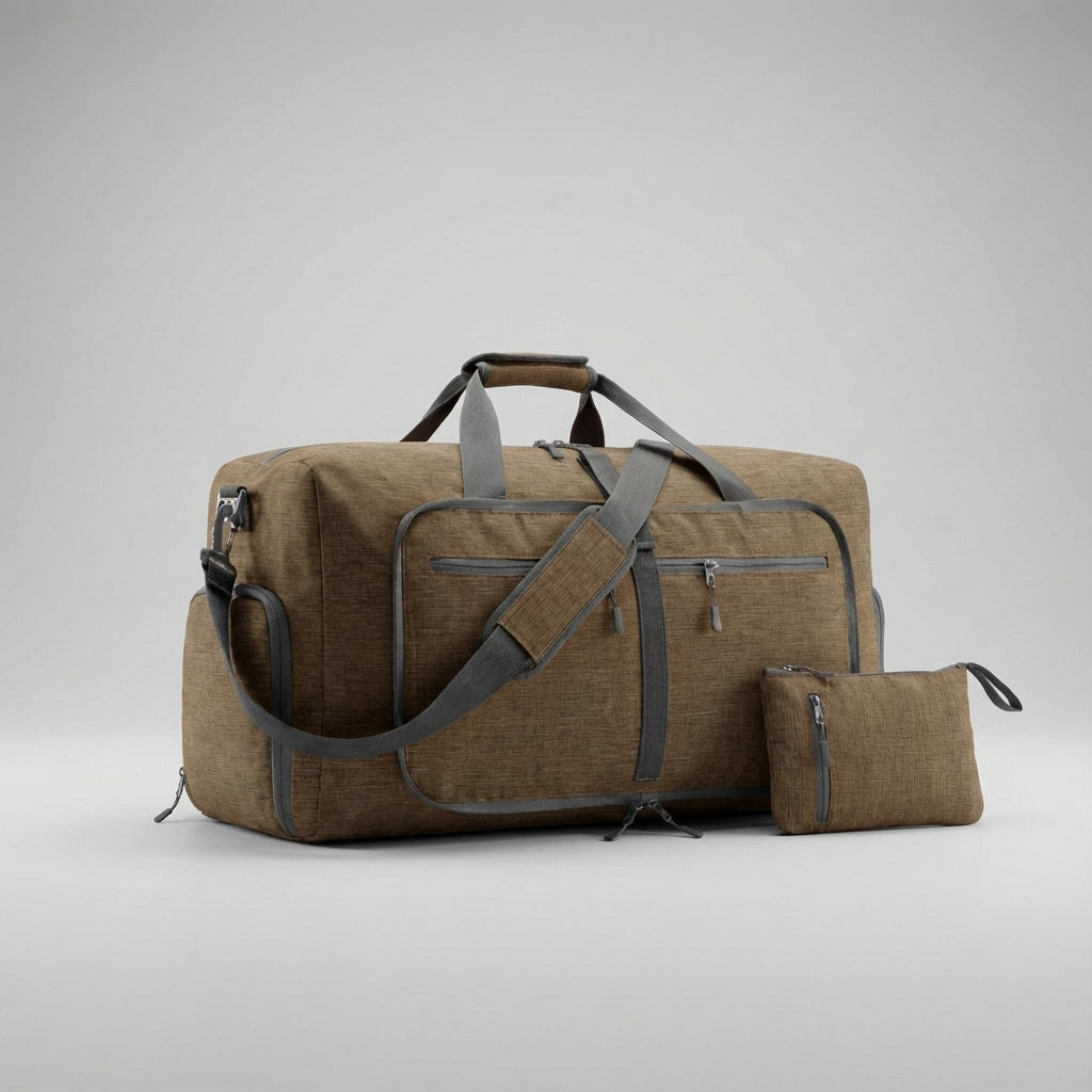 Praktische opvouwbare reistas als handbagage of extra bagage, waterdicht en makkelijk mee te nemen.