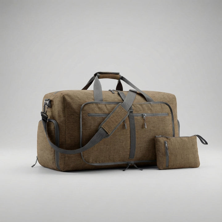 Praktische opvouwbare reistas als handbagage of extra bagage, waterdicht en makkelijk mee te nemen.
