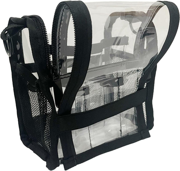 Grote transparante PVC make-up tas Aveline voor overzichtelijke opslag van cosmetica en beauty.