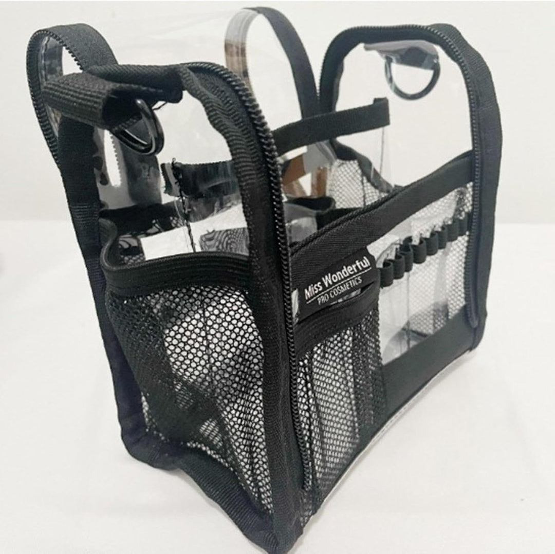 Ruime transparante PVC cosmetica tas voor efficiënte organisatie in de badkamer of op reis.