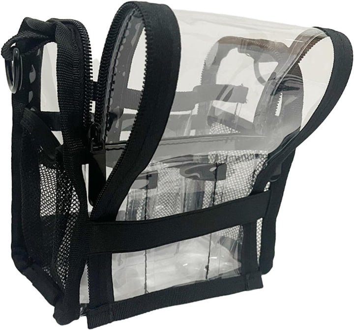 Praktische transparante make-up tas van PVC voor reizen en dagelijks gebruik; organiseer je cosmetica.