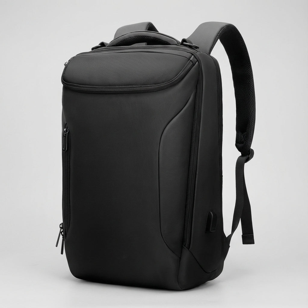 Duurzame waterdichte rugzak van CarrySure voor laptop en werk, perfect als reis- of schooltas.