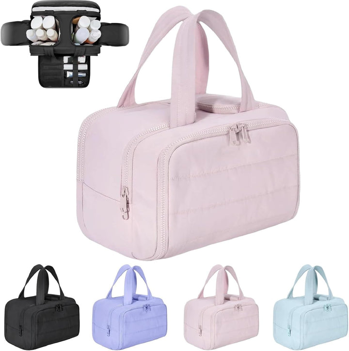 Grote waterdichte Selvane dames make-up tas. Ideaal als reis toilettas organizer voor cosmetica.