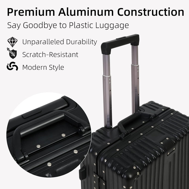 Compacte handbagage reiskoffer met TSA-slot en soepele stille wielen. Ideaal voor korte reizen en als carry-on.