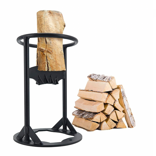 Robuuste handmatige houtsplijter voor veilig en duurzaam brandhout splijten. Essentieel houtgereedschap.