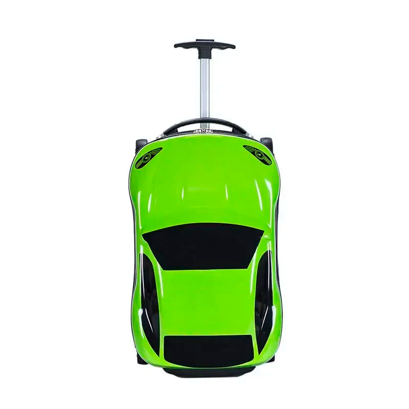 Reiskoffer en speelkameraad: deze harde 3D autokoffer is de ideale kinderkoffer voor de vakantiebagage.