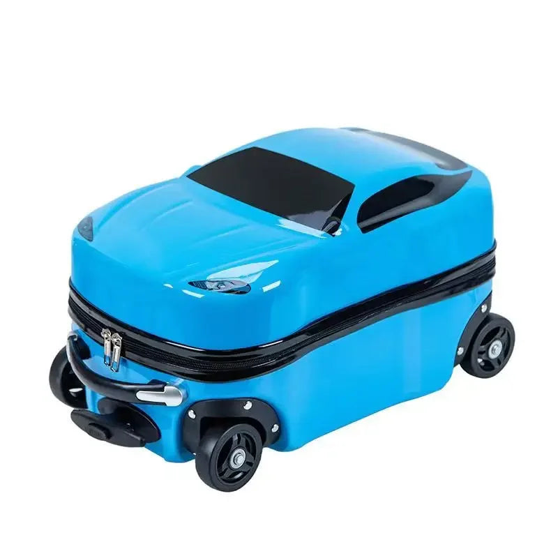 Duurzame ABS+PC kinderreiskoffer, lichtgewicht handbagage autokoffer met 3D ontwerp voor speelplezier.