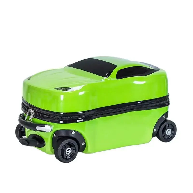 Opvallende autokoffer, harde kinderreiskoffer met uniek 3D ontwerp. Ideaal als handbagage voor jonge reizigers.