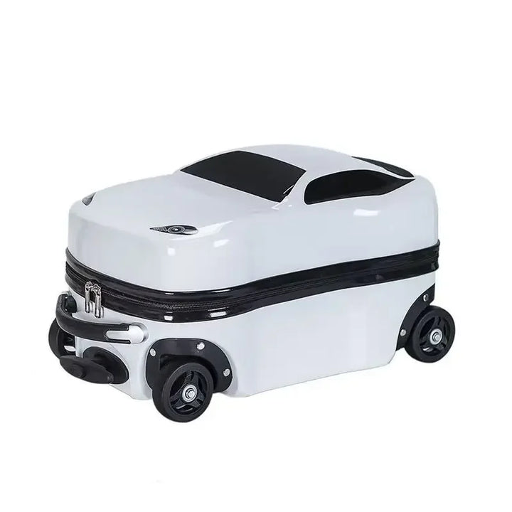 Stevige hartschalen kinderkoffer, beschermende autokoffer met 3D ontwerp voor kinderspullen op reis.