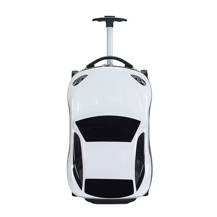 Kinderbagage op wielen: deze unieke 3D autokoffer is een harde reiskoffer speciaal voor kids en hun avonturen.
