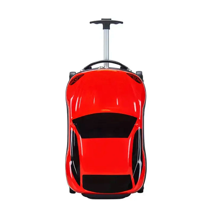Lichtgewicht harde kinderkoffer, een 3D autokoffer reiskoffer van ABS+PC, perfect als handbagage voor vakantie.