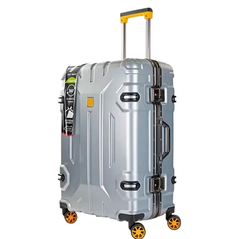 Duurzame hardcase koffer met robuust aluminiumframe. Beschermt uw bagage tijdens elke reis. Geschikt voor check-in.