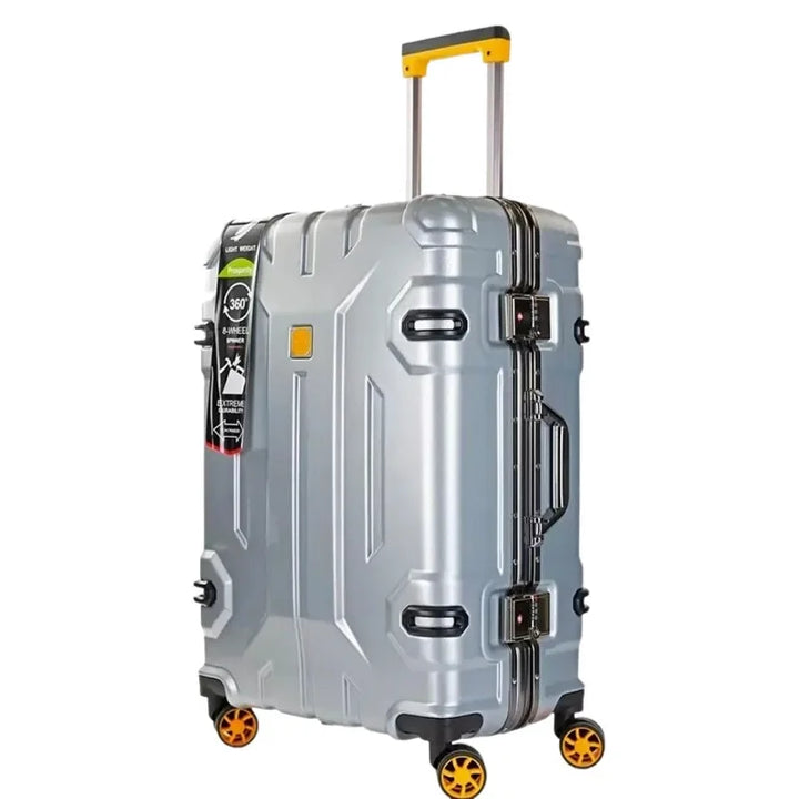 Duurzame hardcase koffer met robuust aluminiumframe. Beschermt uw bagage tijdens elke reis. Geschikt voor check-in.