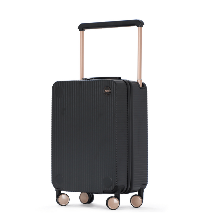 Rotterdam Voyager hardschalen trolley met 360° dubbelrollen, biedt moeiteloze manoeuvreerbaarheid van je bagage.