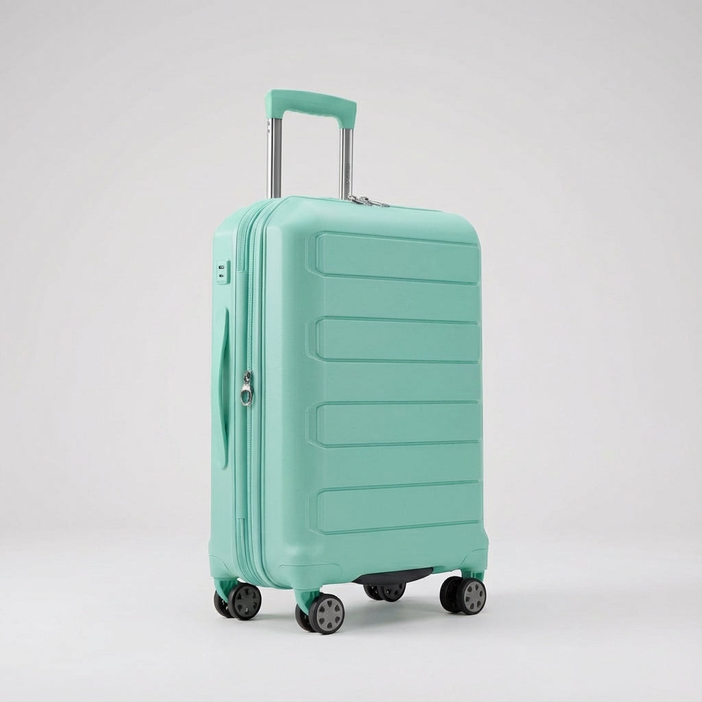 Premium duurzame uitbreidbare hardshell spinner reiskoffer SpinCore. Ideaal voor alle soorten reizen en vakanties.