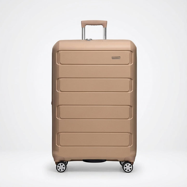 Duurzame, lichtgewicht hardshell reiskoffer SpinCore. Met 360° spinnerwielen voor soepel reizen.