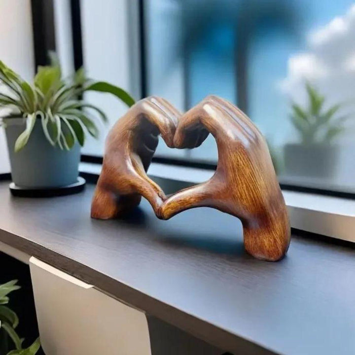 Hartvormige handgemaakte decoratie, symbool van liefde. Ideaal woonaccent.