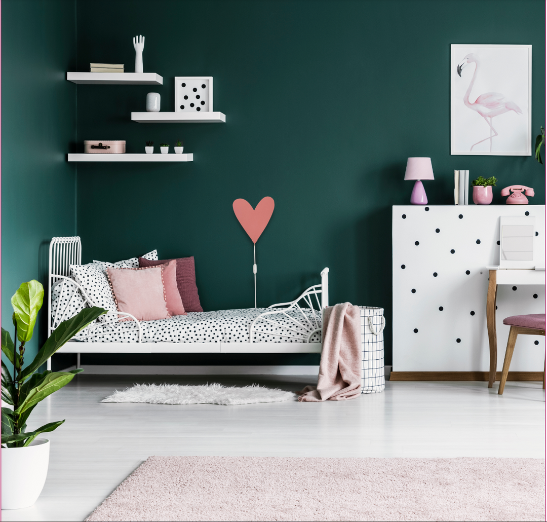 "Hartvormige houten wandlamp terra roze, ideaal voor kinderkamers, MDF materiaal, 27,5x31 cm, trendy en charmant design."