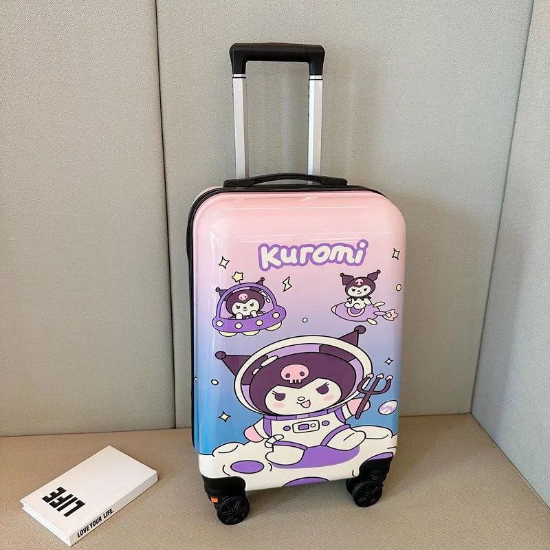 Praktische kinderkoffer Osaka met Hello Kitty & Kuromi voor vakantie en weekendtas reizen.