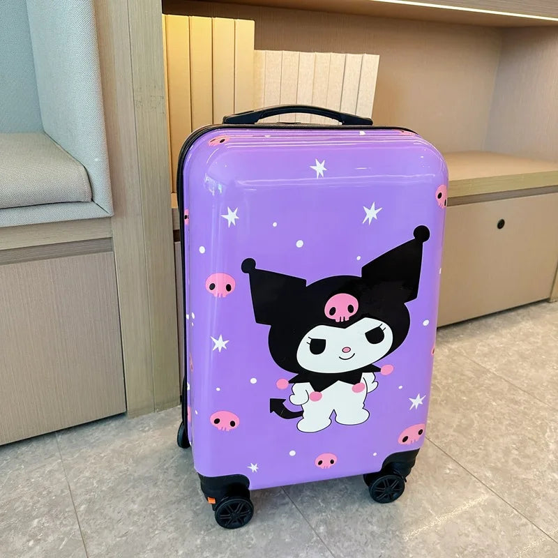 Hardshell handbagage koffer voor meisjes en jongens, Hello Kitty & Kuromi design, perfect voor reizen.