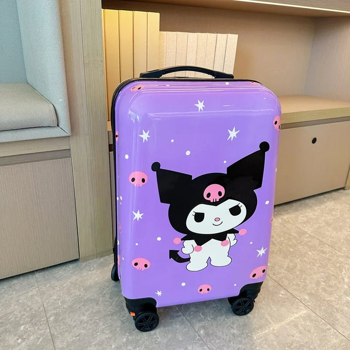 Hardshell handbagage koffer voor meisjes en jongens, Hello Kitty & Kuromi design, perfect voor reizen.