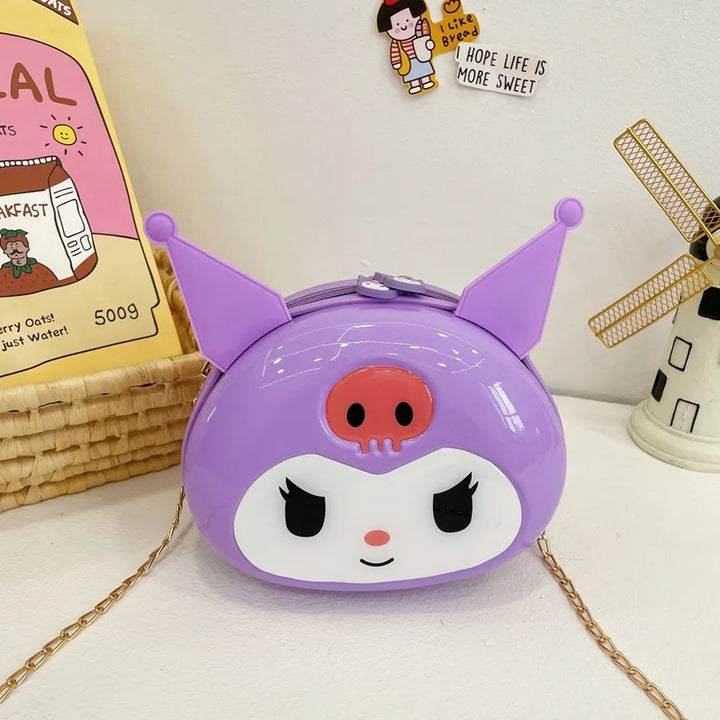 Hello Kitty & Kuromi kinderreiskoffer, hardshell, lichtgewicht handbagage voor alle vakanties.