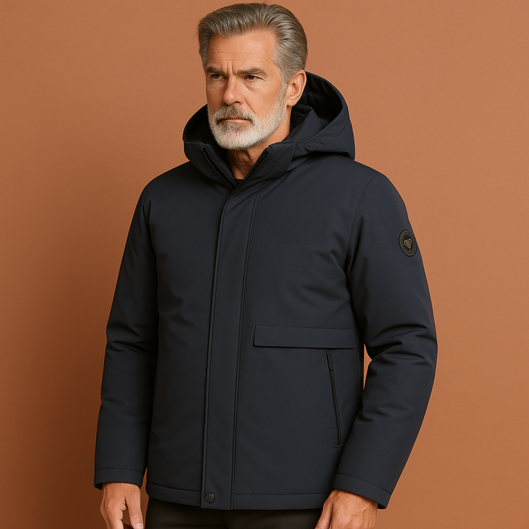 Heren ademende waterdichte winterjas in regular fit, ideaal voor koude dagen. Warme bovenkleding voor herfst en winter.