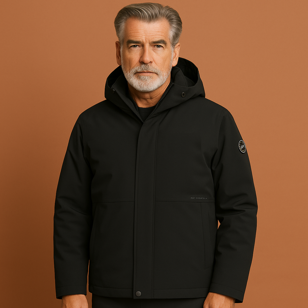 Comfortabele warme herenjas, waterdicht en ademend, perfect als bovenkleding in de winter en herfst.