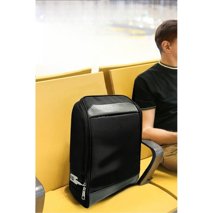 Heren anti-diefstal rugzak met vingerafdrukslot en USB-poort. Ideaal voor zakelijk gebruik & reizen.