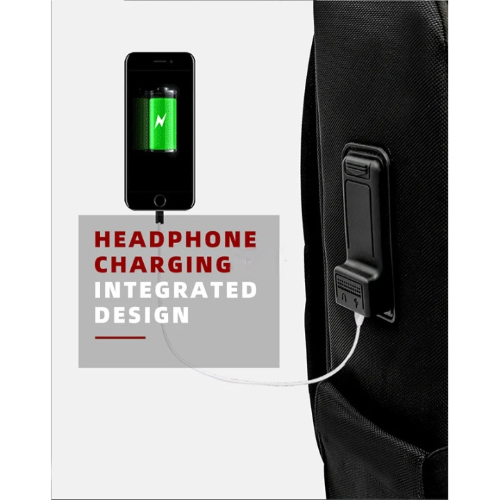 Duurzame heren rugzak met slim vingerafdrukslot. Anti-diefstal design met USB-oplaadfunctie voor zakenreizen.