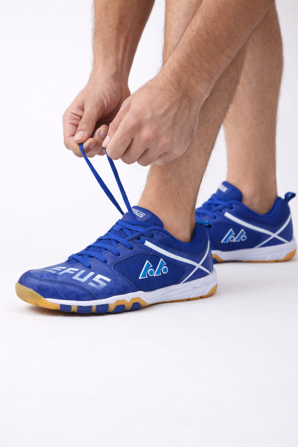 Heren badmintonschoenen met Gripzool voor optimale wendbaarheid en grip op indoorbanen.