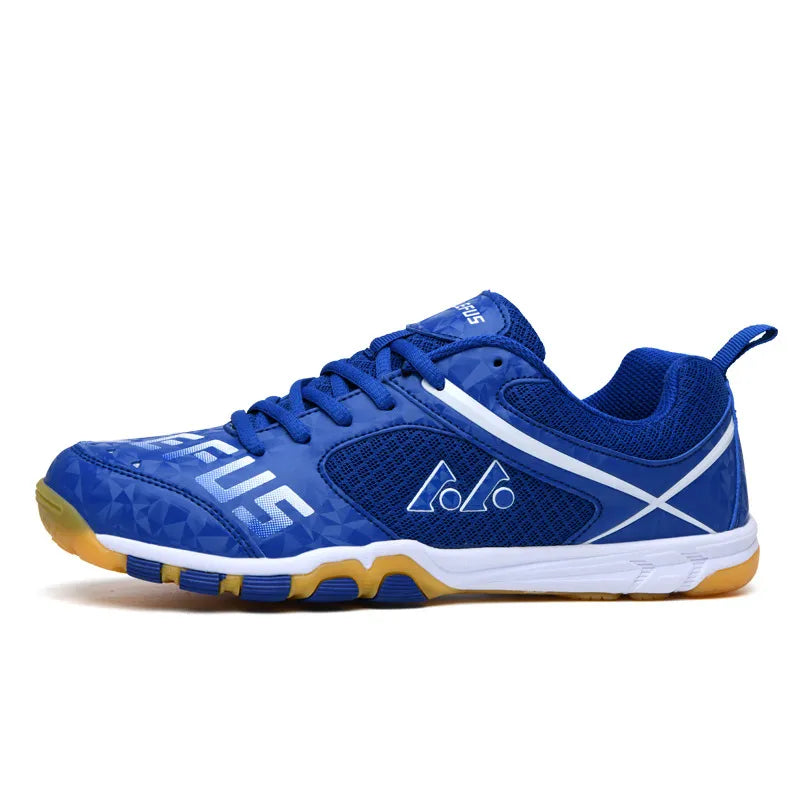 Duurzame heren badmintonsportschoenen met speciale Gripzool voor superieure grip en snelle bewegingen.