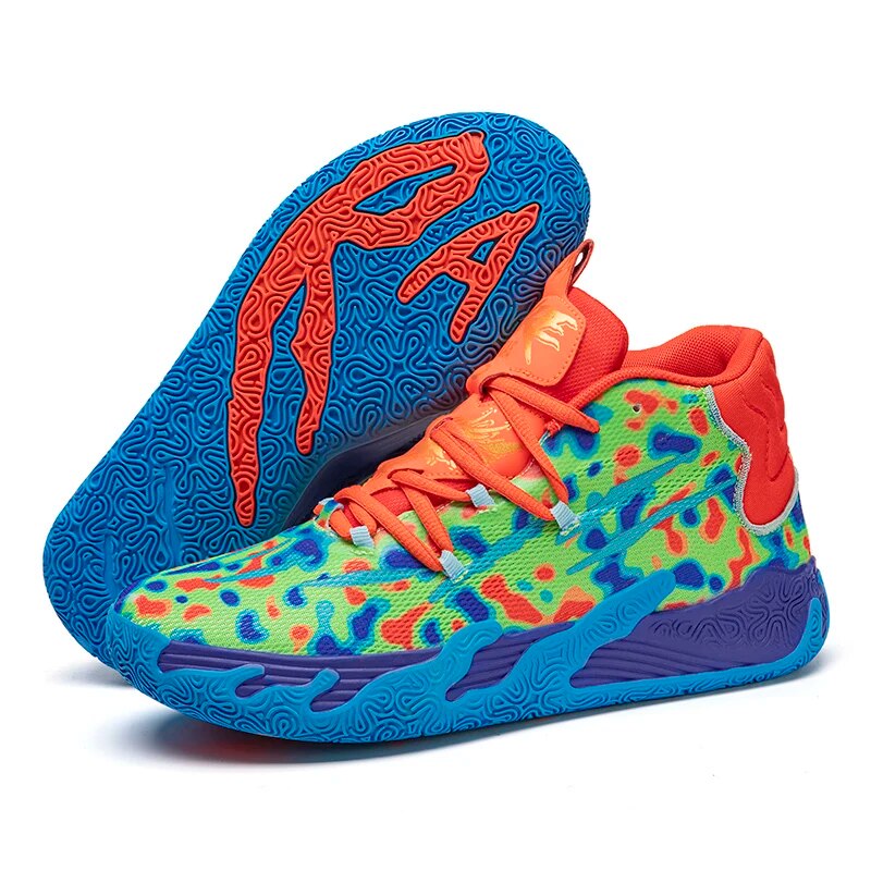 Antislip heren basketbalschoenen voor superieure grip en stabiliteit tijdens sport.
