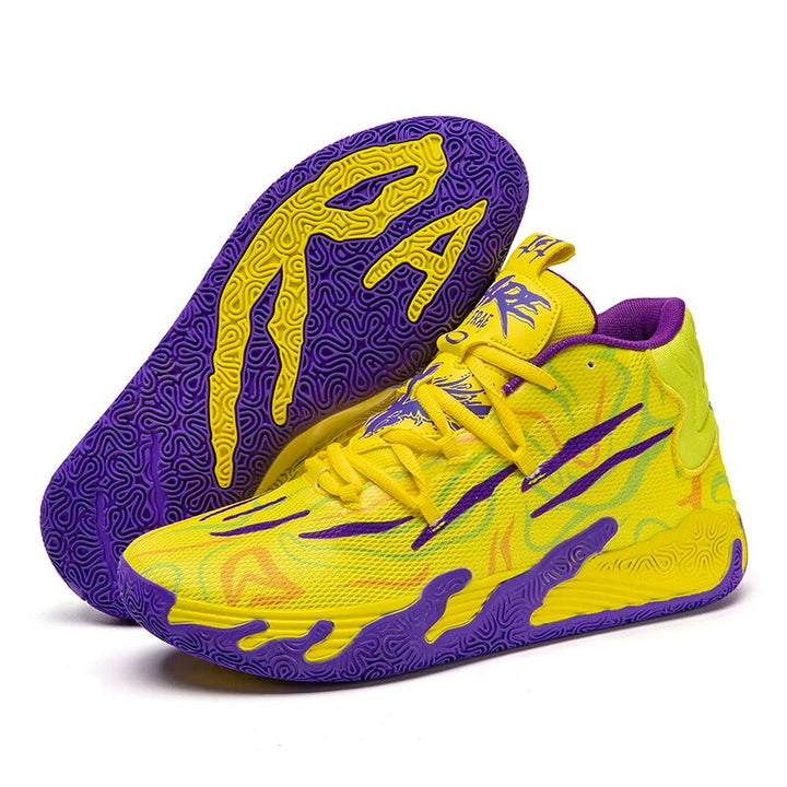 Heren basketbalschoenen met hoge antislip grip voor snelle wendingen en sprongen.