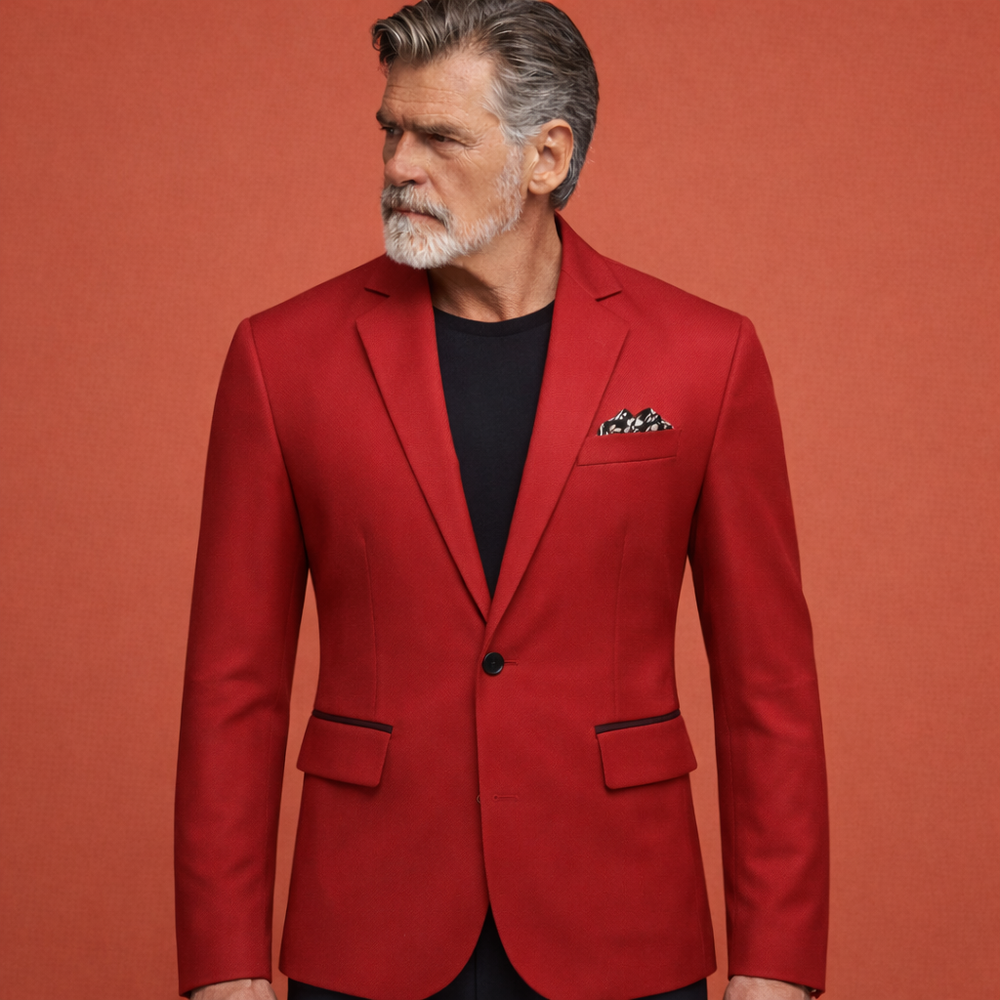 Modieuze herenjas, blazer voor herfst/winter. Comfortabele bovenkleding met een elegante uitstraling.
