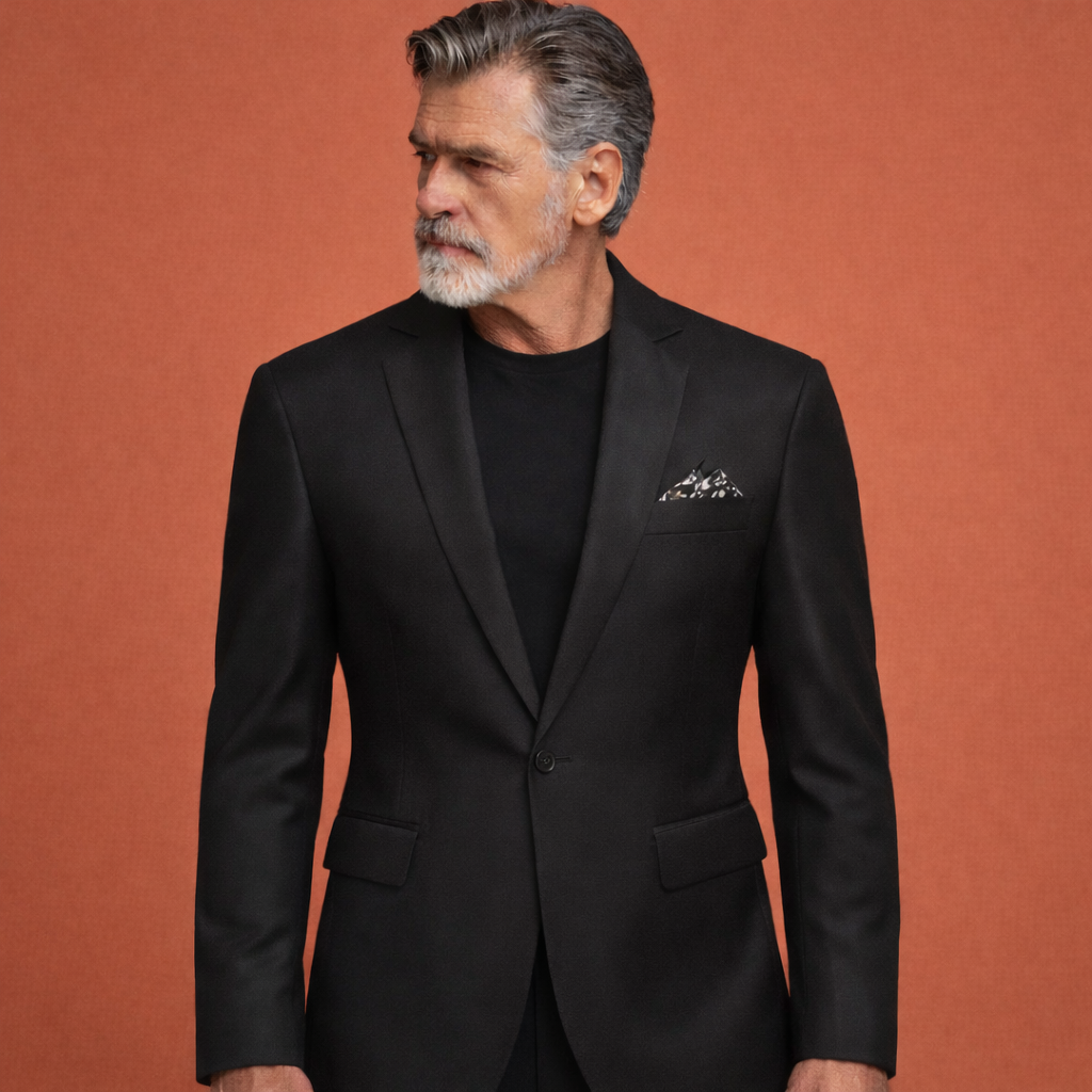 Elegante heren blazer, perfect als herfstjas of winterjas. Comfortabel en modieus met een verfijnde snit.