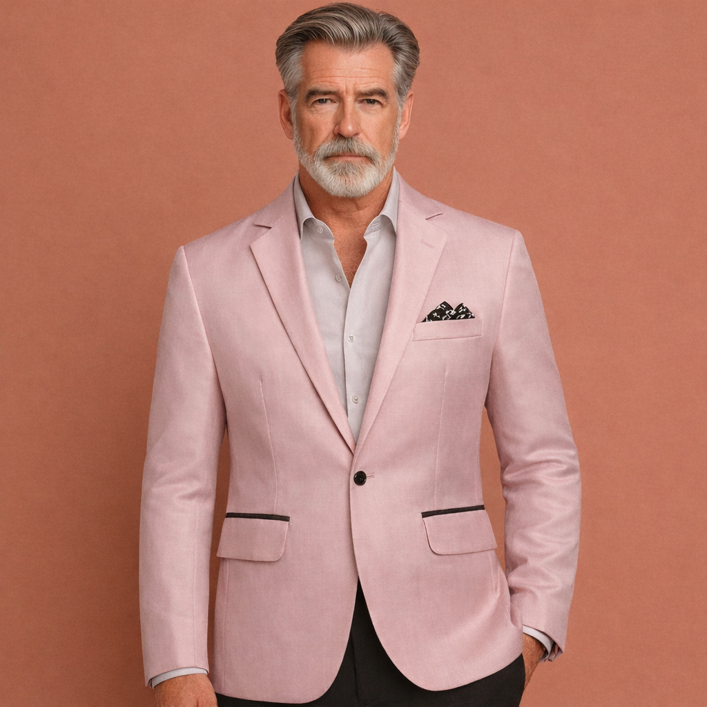Stijlvolle herenjas met reverskraag, ideaal als blazer voor zakelijke meetings of een casual avondje uit.