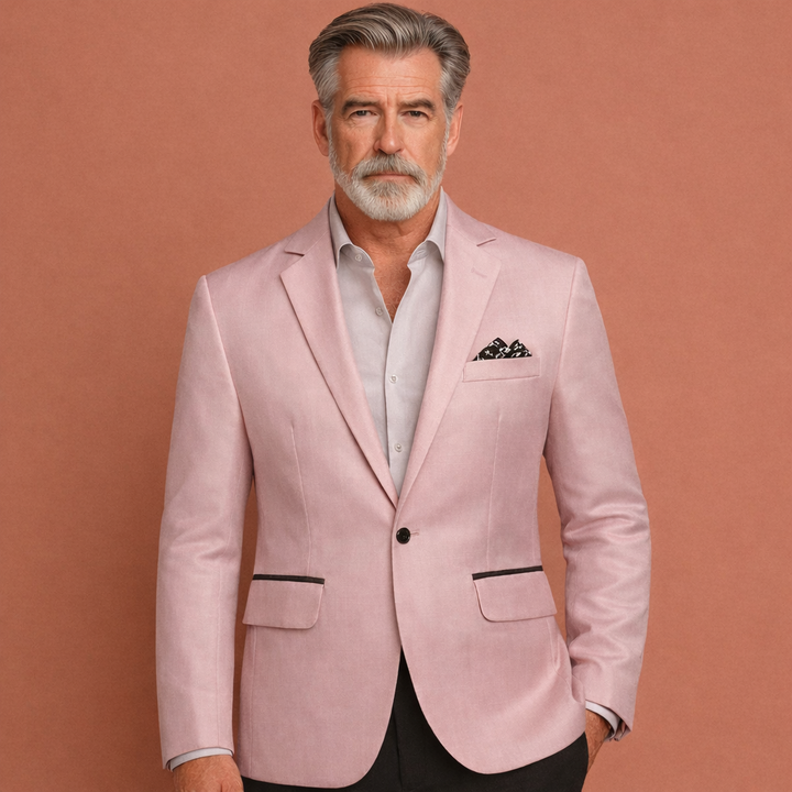 Stijlvolle herenjas met reverskraag, ideaal als blazer voor zakelijke meetings of een casual avondje uit.