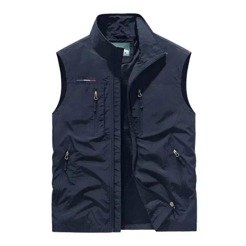 Stijlvolle heren bodywarmer, een modern gilet dat warmte en comfort biedt voor elke gelegenheid.