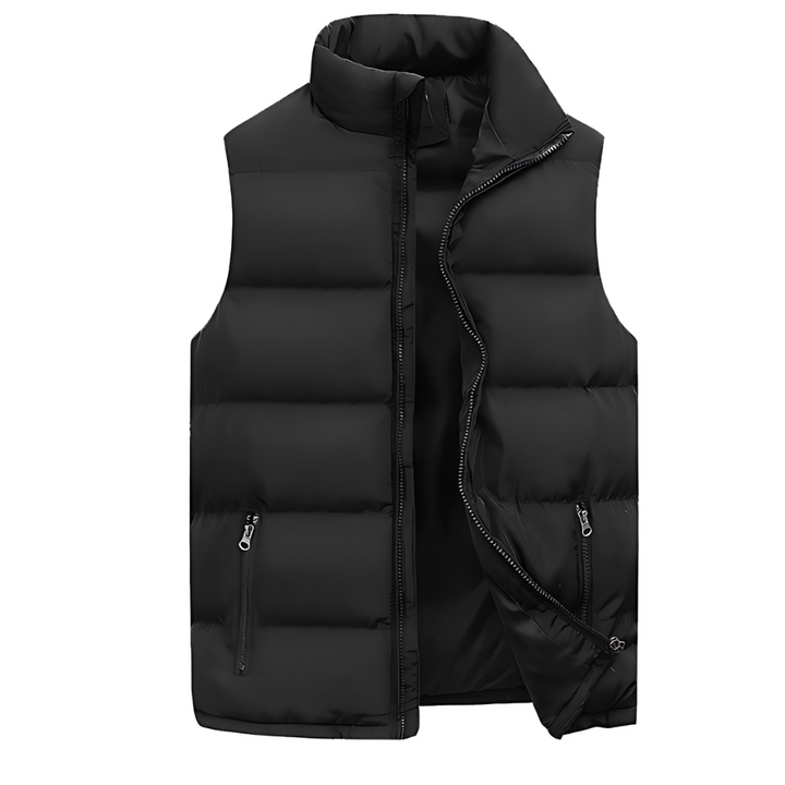 Comfortabele heren bodywarmer met capuchon, een warme en veelzijdige mouwloze tussenjas voor dagelijks gebruik.