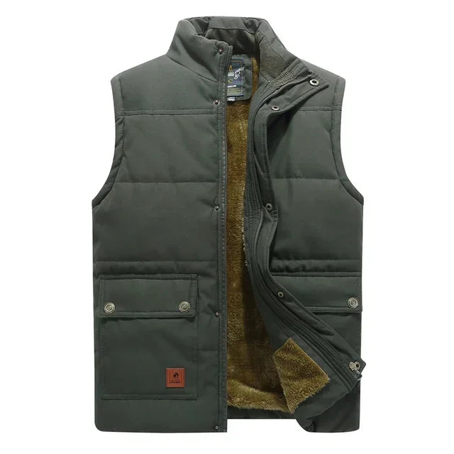 Comfortabele heren bodywarmer in strak design; perfect als vest voor een stijlvolle uitstraling.