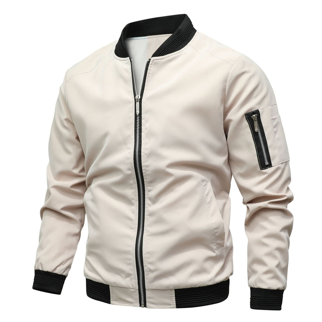 Heren bomberjack in pilotenstijl, ideaal voor een casual, trendy look. Veelzijdig voor voorjaar en najaar.