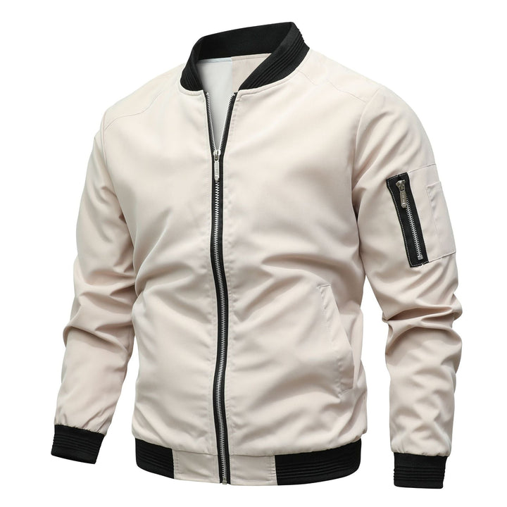 Heren bomberjack in pilotenstijl, ideaal voor een casual, trendy look. Veelzijdig voor voorjaar en najaar.