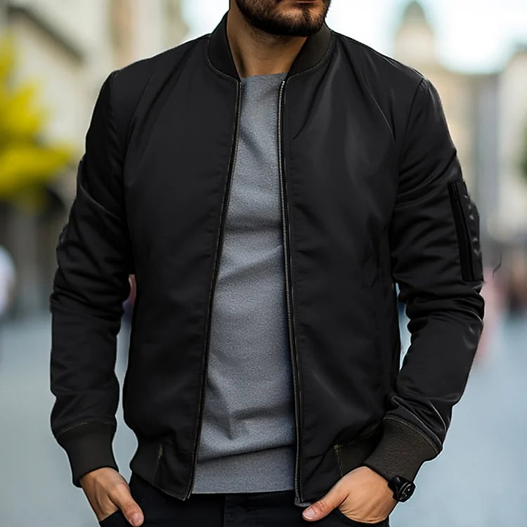 Elegant heren bomberjack, perfect als casual jas in trendy pilotenstijl. Comfortabel en veelzijdig.