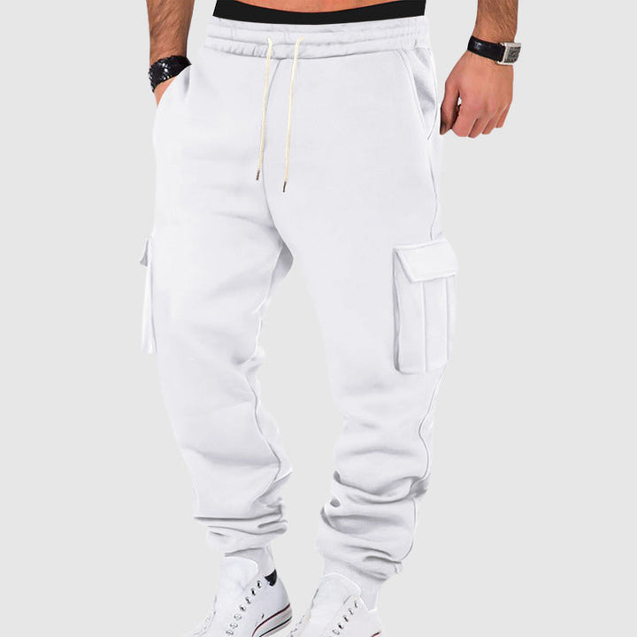 Veelzijdige heren joggingbroek, cargo-stijl met trekkoord en smalle pijpen, voor dagelijkse casual look.