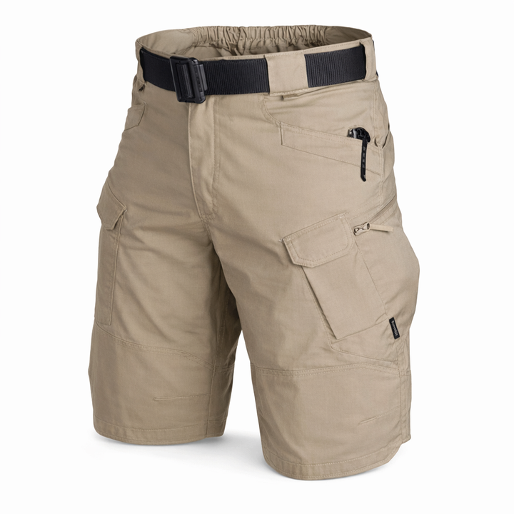 Heren cargo korte broek, comfortabel voor zomerse outdoor activiteiten, functionele katoenmix.
