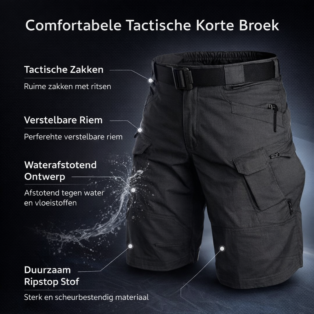 Veelzijdige heren cargo korte broek, duurzame katoenmix, perfect voor outdoor en dagelijks gebruik.