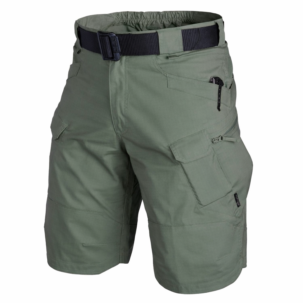 Stijlvolle heren cargo zomerbroek, functionele zakken, perfect voor een actieve of relaxte dag.