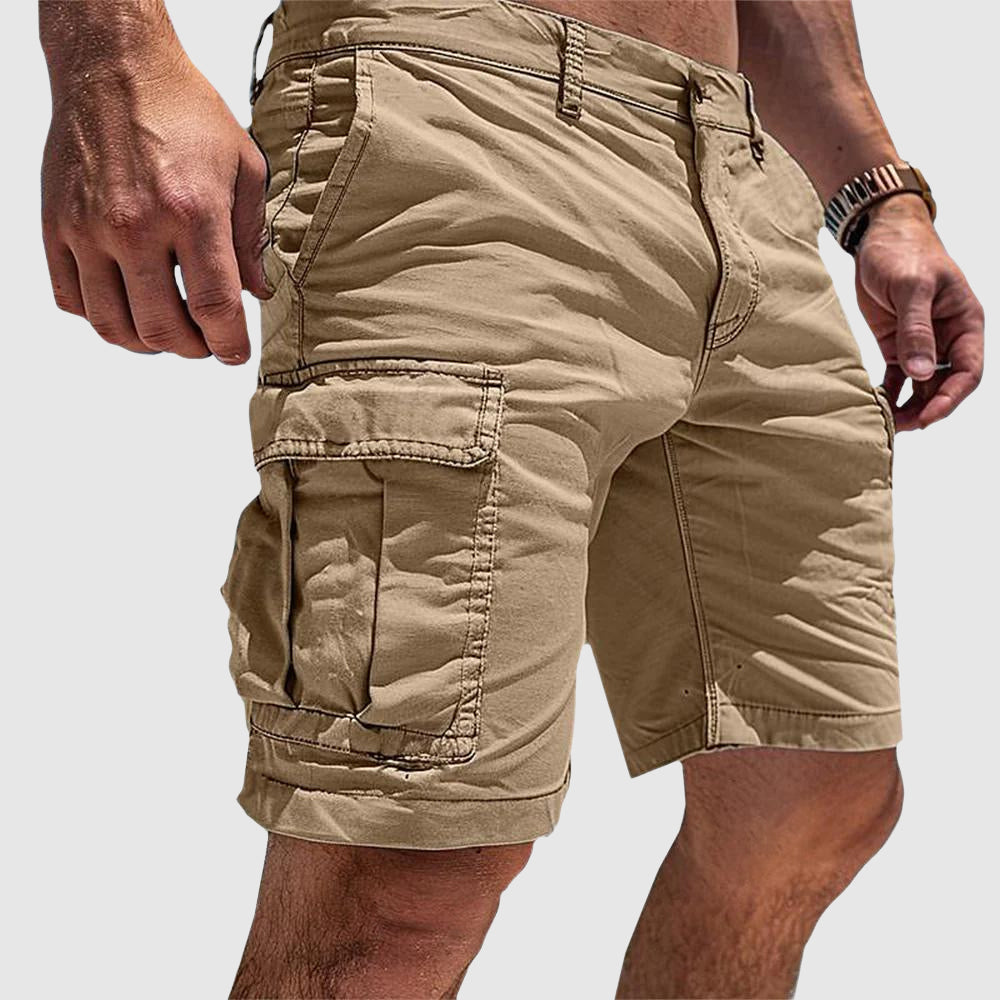 Praktische heren cargo shorts met ruime zakken, ideaal voor buitenactiviteiten en elk avontuur.
